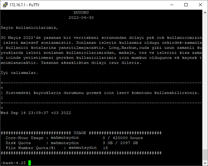 TRUBA PUTTY LOGIN